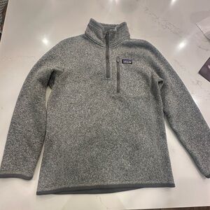 Kids Patagonia quarter zip - size 10 fleece inside